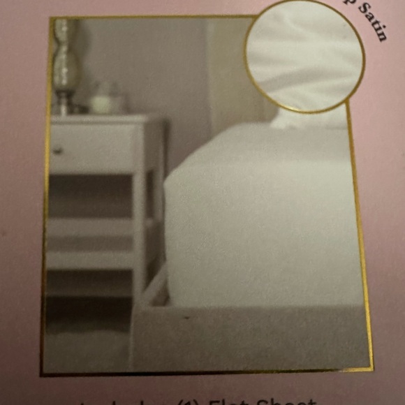 RISE Satin Flat Sheet in Queen in Charcoal Gray NIB - Picture 8 of 12